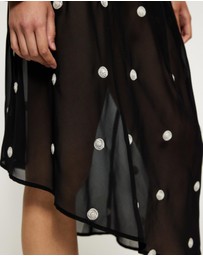 Lover - Andie Polka Dot Asymmetric Skirt