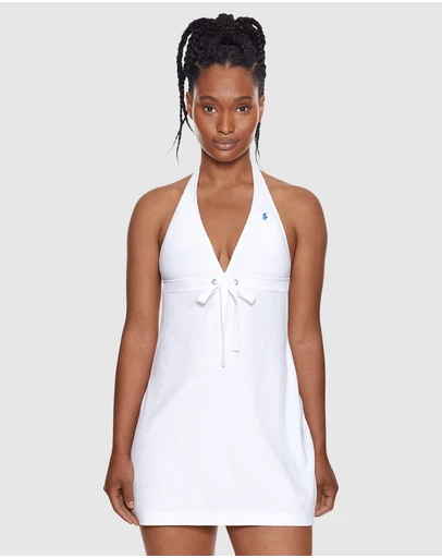 Polo Ralph Lauren - Terry Towelling Halter Neck Mini Beach Dress