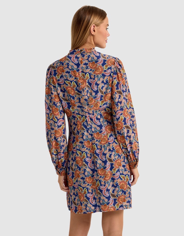 Oxford - Corelia Floral Print Long Sleeve Dress