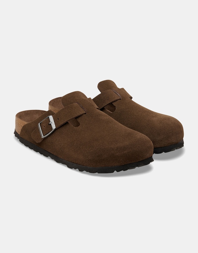 Birkenstock - Boston SFB Tonal Footbed Suede Leather Narrow - Unisex