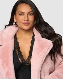 Sunday In The City - Midnight Aura Fur Jacket