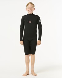 Rip Curl - Kids Dawn Patrol Long Sleeve 2mm Back Zip Spring Suit Wetsuit