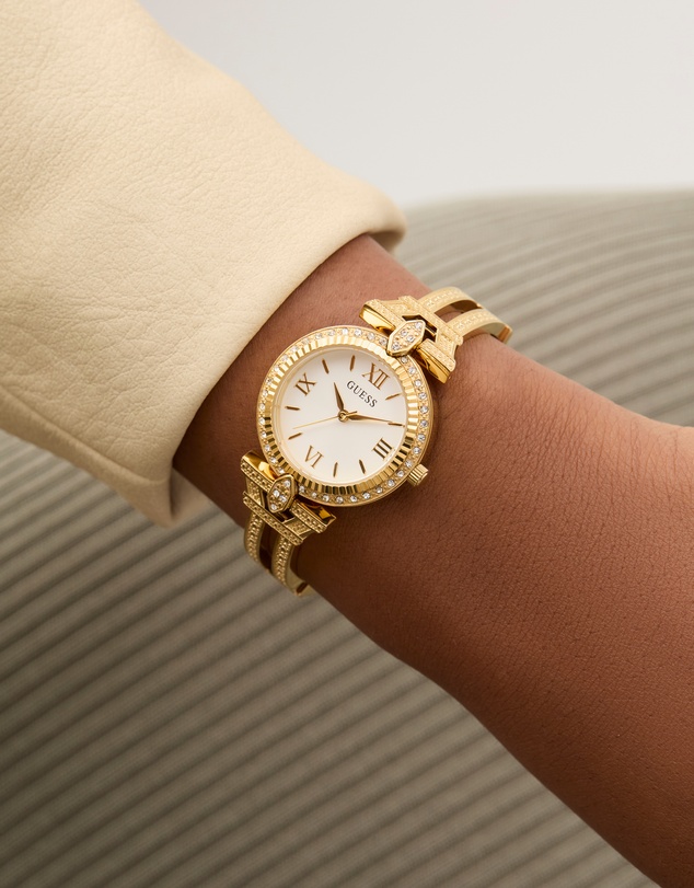 GUESS - Guess Ladies Gold Tone 28mm Analogue Watch