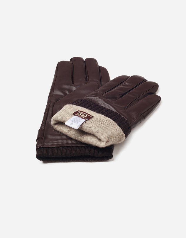 Ozwear Connection Uggs - Ugg Mens Silver Stud Tab Glove (Touch Screen)