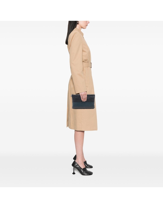 Pre-Loved by Azura Reborn - Pre-Loved Tricolor Nappa Intrecciato Clutch