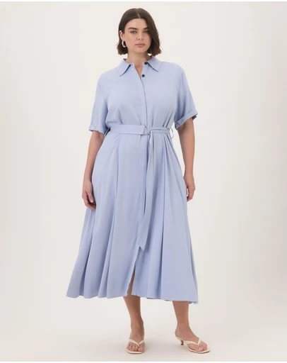 Atmos&Here Curvy - Harriet Viscose Shirt Dress