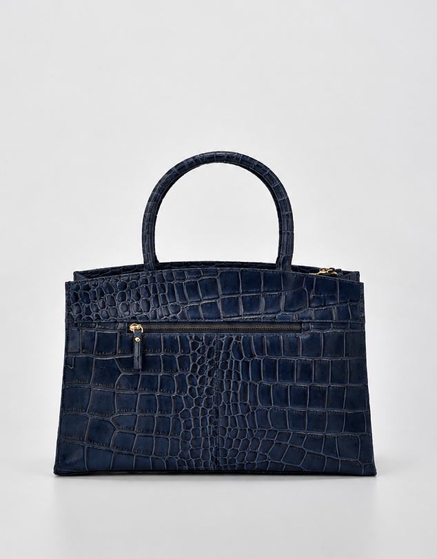Cobb & Co - Arlie Leather Croc Tote