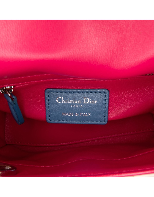 Pre-Loved by Azura Reborn - Pre-Loved Mini Tricolor Lambskin Cannage Lady Dior