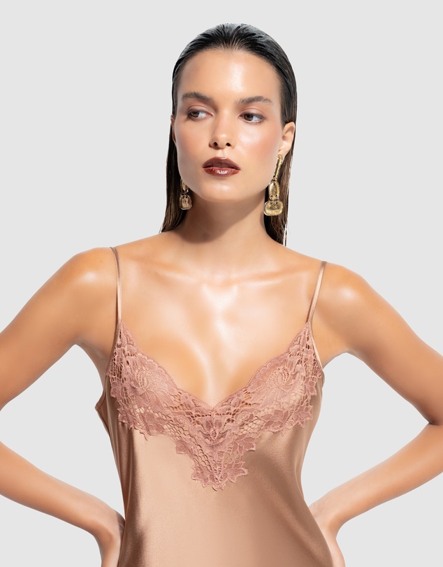 GINIA - Silk Lace Slip