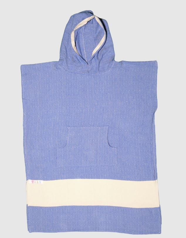 Tolu Australia - Adult Hooded Beach Towel in King Blue – Quick-Dry Swim Poncho for Swimming & Surfing