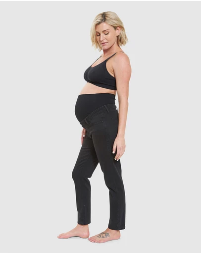 Ripe Maternity - Hunter Over Bump Crop Jean