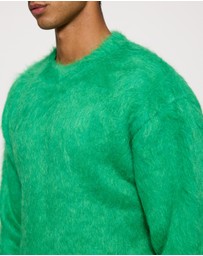 SUNNEI - Hairy Knit Round Neck Sweater