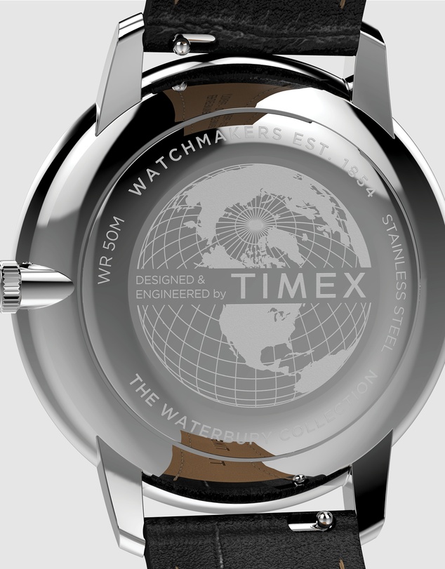 TIMEX - Waterbury Metropolitan Sub-Second 39mm Leather Strap Watch