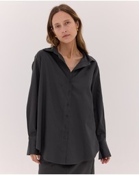 Cloth & Co. - The Split Back Shirt | Carbon