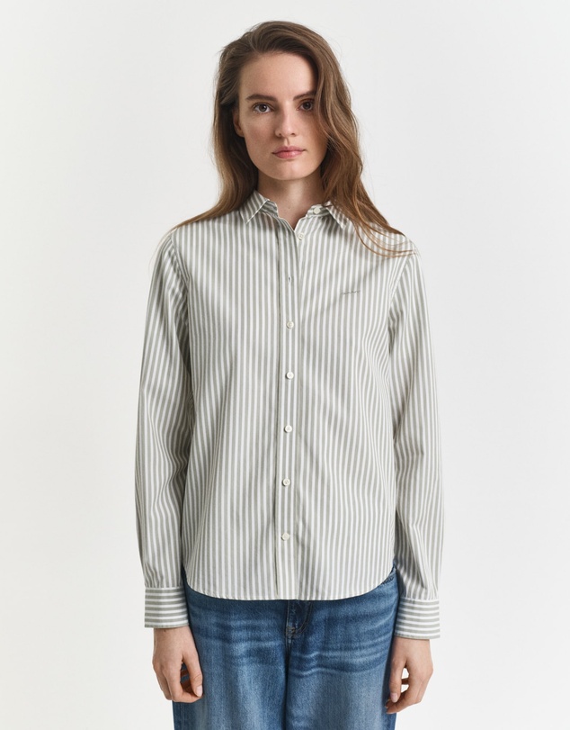 Gant - Regular Fit Striped Poplin Shirt