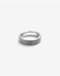 Michael Hill - 6mm Brushed Flat Wedding Band in Tungsten