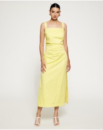 Lover - Grace Ruched Midi Dress