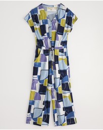 Seasalt - Seasalt Cornwall Blue Rose Trellis Jumpsuit
