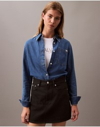 Calvin Klein Jeans - High Rise Denim Mini Skirt