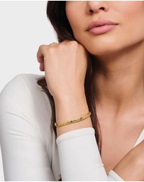 THOMAS SABO - Gold Slim Bangle with Crocodile Detailing