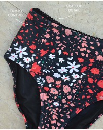 Nip Tuck Swim - Fleur Fiesta Marilyn High Waist Bikini Pant