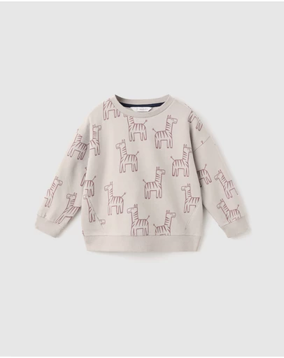 M.N.G - Giraffe Sweatshirt - Babies-Kids