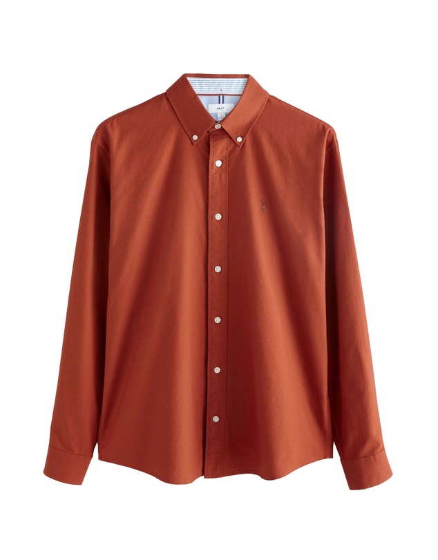 NEXT - Long Sleeve Oxford 100% Cotton Shirt Regular Fit
