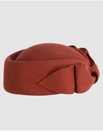 Max Alexander - Felt Rust Pillbox Hat
