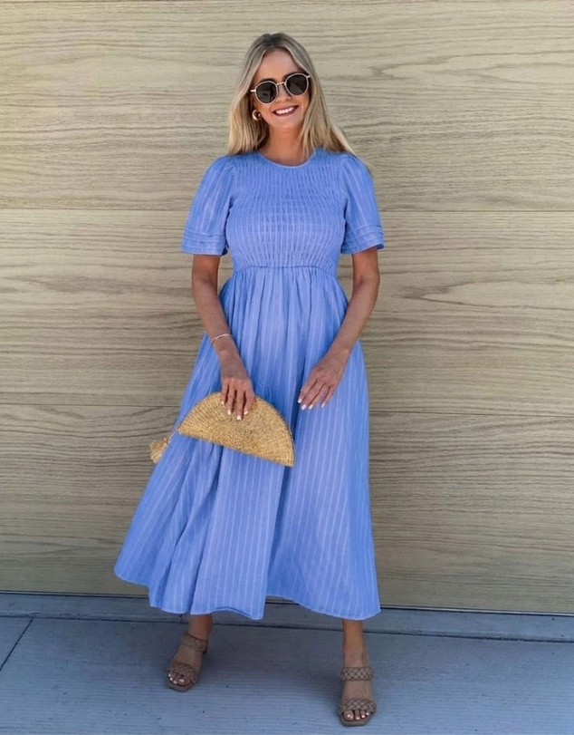 Esther & Co - Iolana Dress - Cornflower