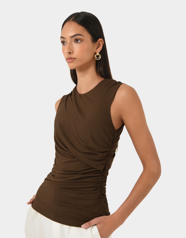 Forcast - Mia Ruched Jersey Top