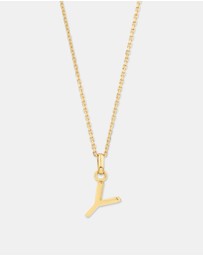 Michael Hill - Y Initial Pendant in 10kt Yellow Gold