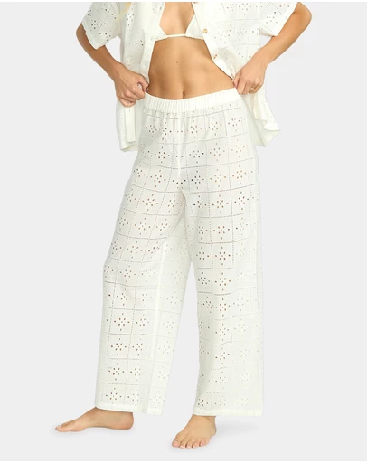 Billabong - Womens Eyelet Crush Cover Up Pants