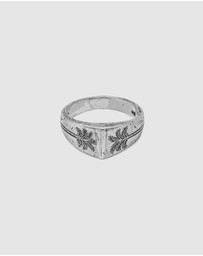 Haze & Glory - ICONIC EXCLUSIVE - Signet Ring Men Coconut Society in 925 Sterling Silver