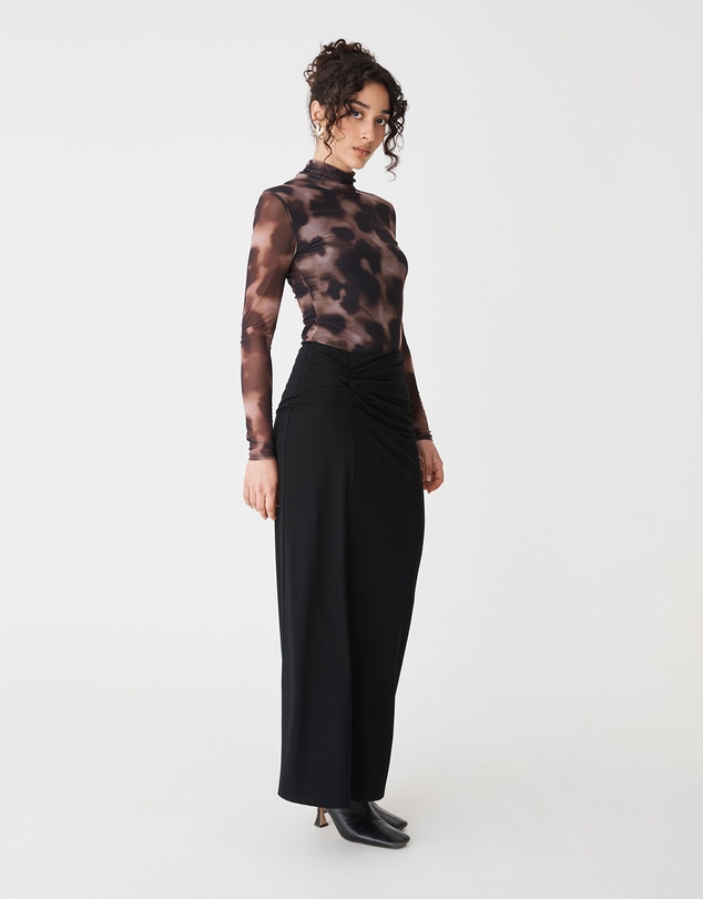 Forcast - Dasha Ruched Bamboo Skirt