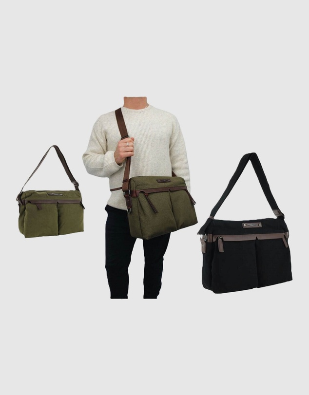 Police - Wings Canvas Messenger Bag
