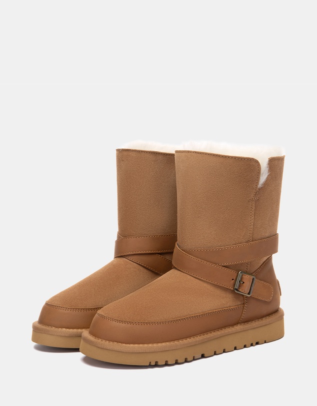 EVERAU - Australian Shepherd Ugg Short Halvik Cow Suede Upper UGG Boots
