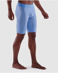 SKINS - SKINS Compression Men's Series-1 Running/Gym Half Tight Sky Blue