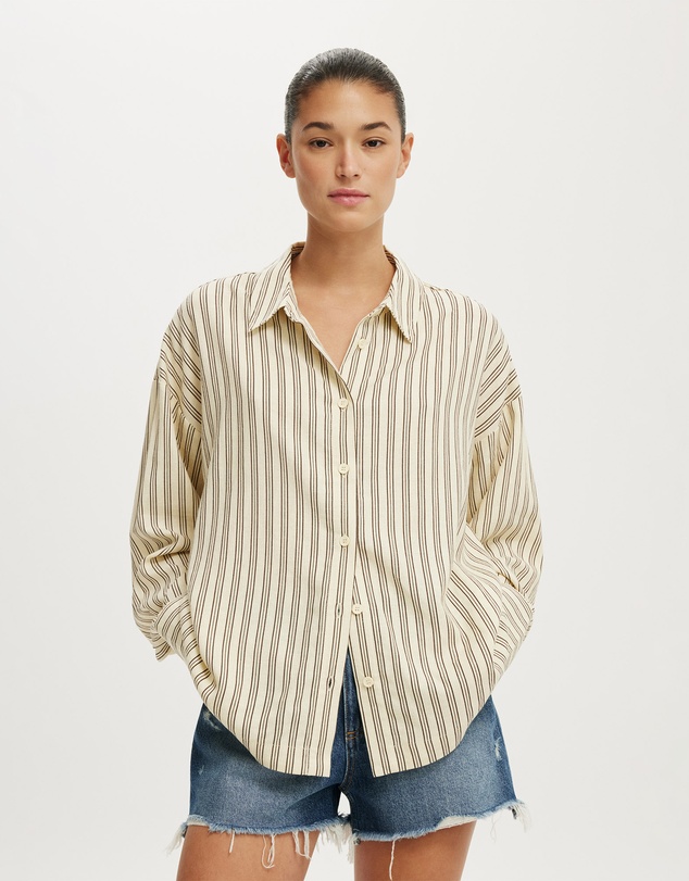 Cotton On - Haven Relaxed Long Sleeve Shirt