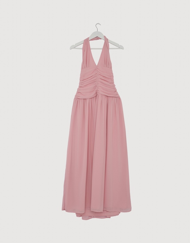 Revibe - Repaired CHANCERY Talara Halter Maxi Dress - AU 8