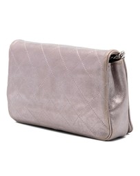 Pre-Loved by Azura Reborn - Pre-Loved CC Quilted Metallic Lambskin Wallet On Chain