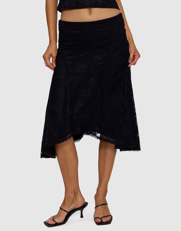Thrills - Sienna Lace Midi Skirt