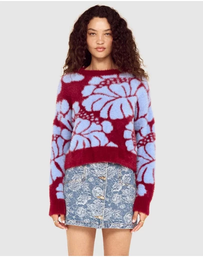 MINKPINK - Amara Intarsia Knit Jumper