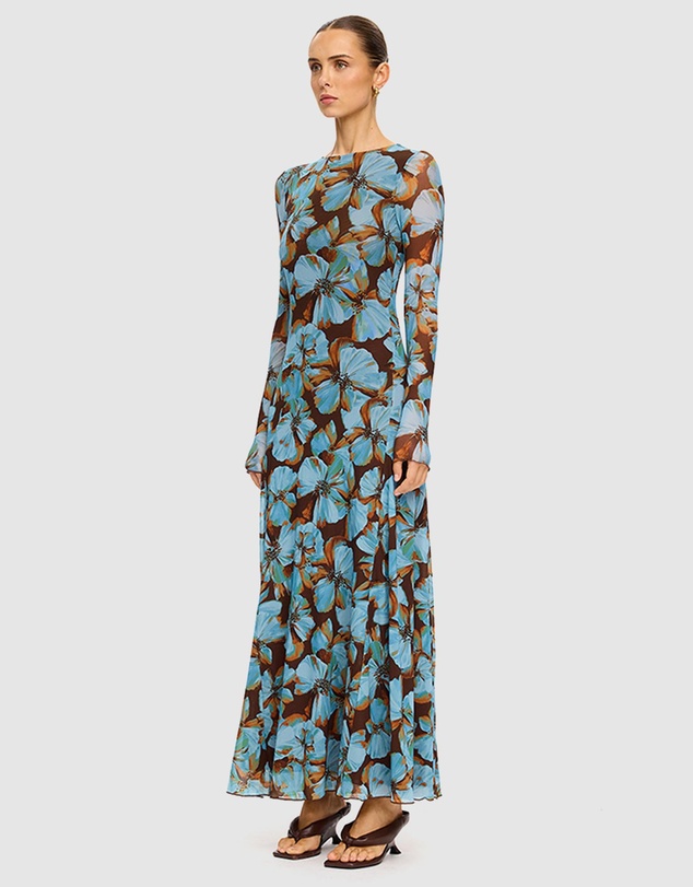 KIVARI - Nieve Mesh Maxi Dress