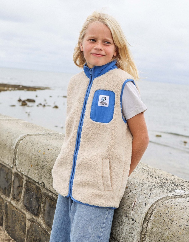 Skwosh - Skwosh Kids Sherpa Vest in Natural