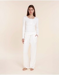 Gingerlilly - Lille Ribbed Long Sleeve Henley Top