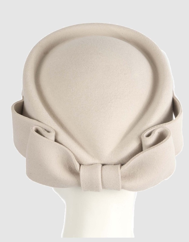 Max Alexander - Felt Cream Pillbox Hat