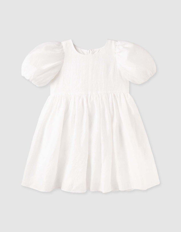 Designer Kidz - Noa Puff Sleeve Bow Back Dress