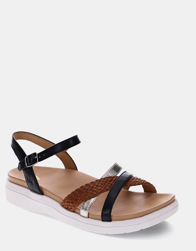 Mia Vita - Banks Sandal - Black Multi