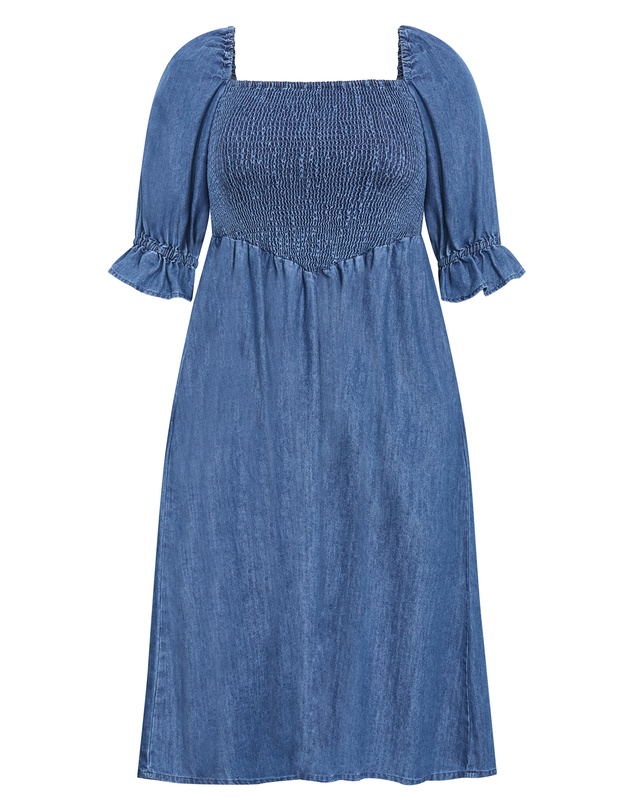 City Chic - Kaitlyn Denim Midi Dress
