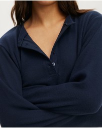 Cotton On Body - Super Soft Waffle Henley Top